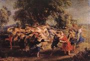 RUBENS, Pieter Pauwel Dance of the Peasants oil painting on canvas